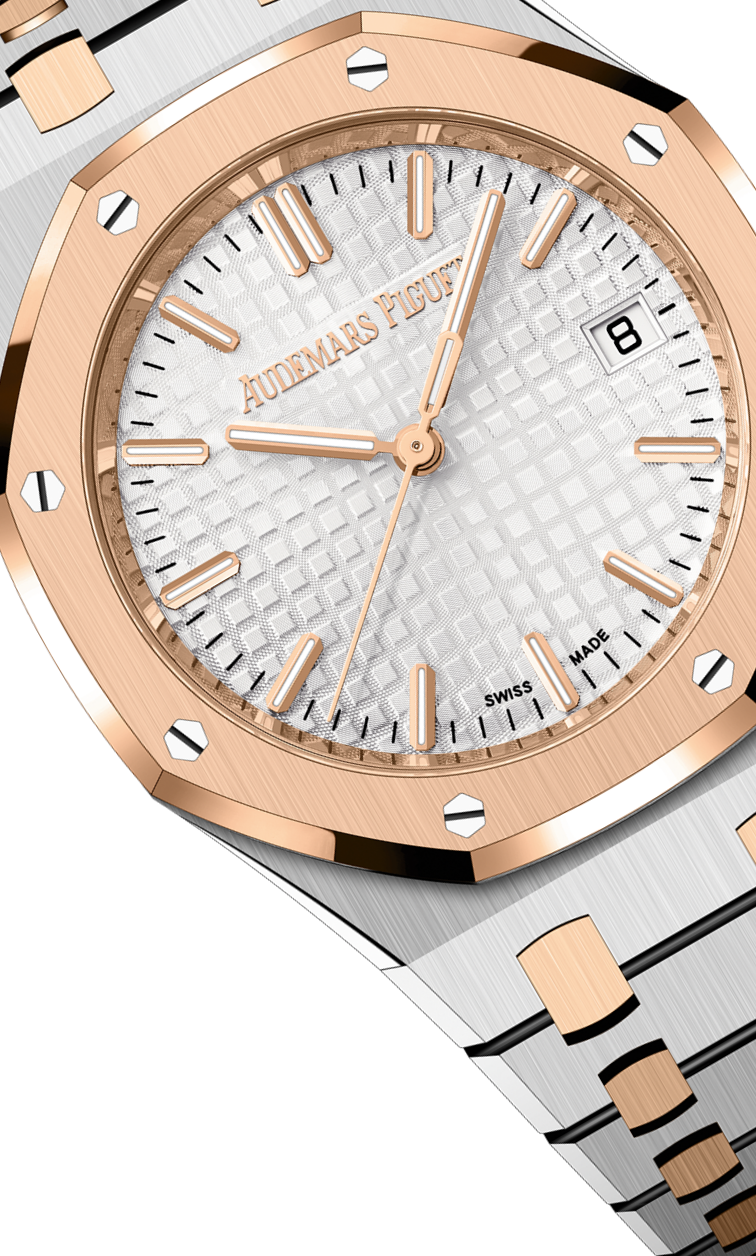 Silver Gold 904L Steel and Silver Dial - Watch - 34mm