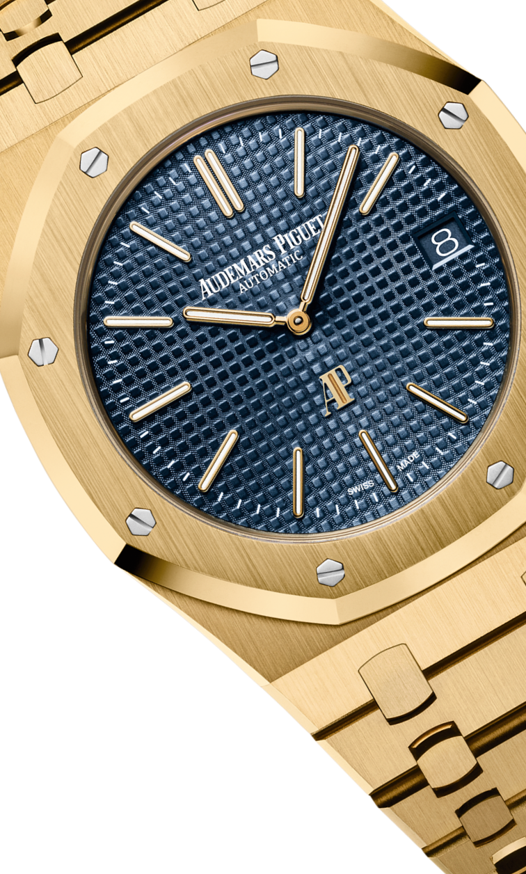 Yellow 904L Steel blue dial - Watch - 39 mm