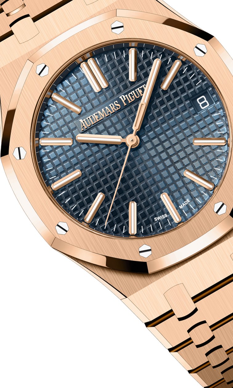Rose Gold 904L Steel Blue Dial - Automatic - 41mm