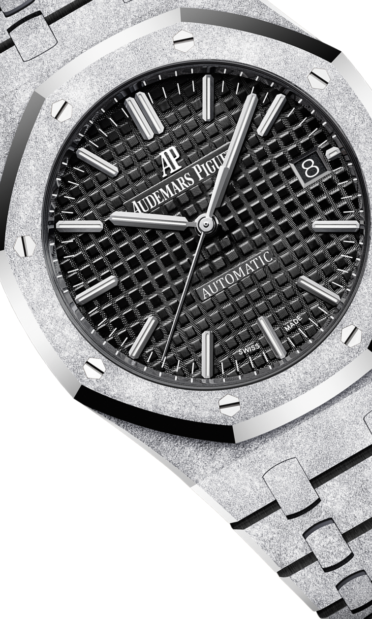 Silver 904L Steel Black Dial - Watch - 37mm