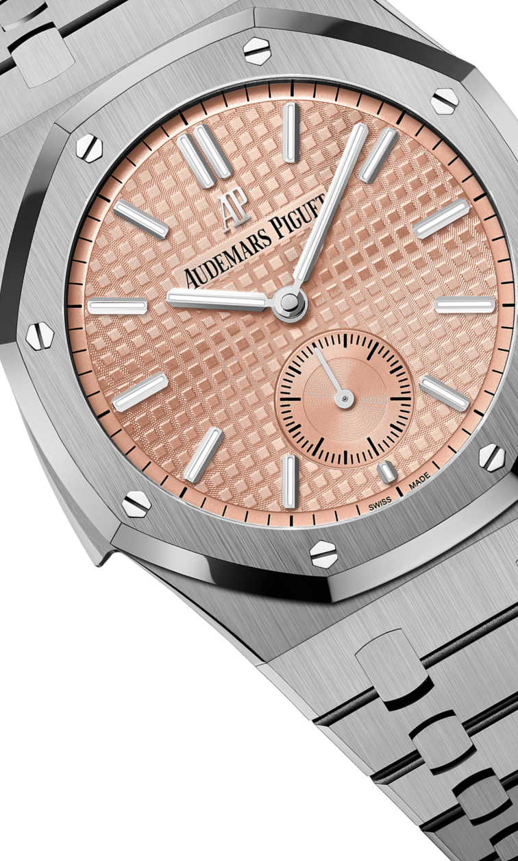 Silver 904L steel light orange dial - Watch - 42mm