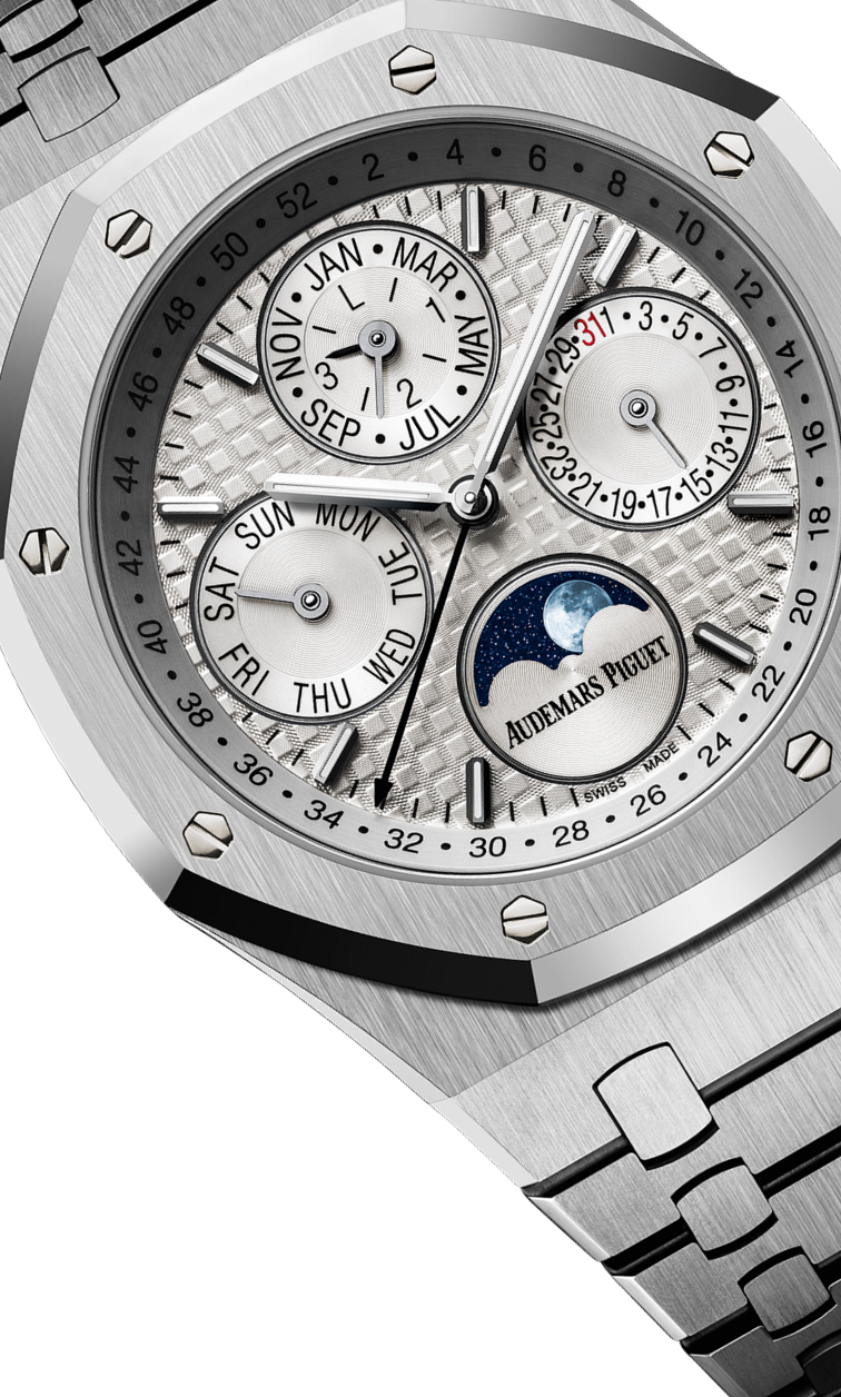 Silver 904L steel silvery white dial - Watch - 41 mm