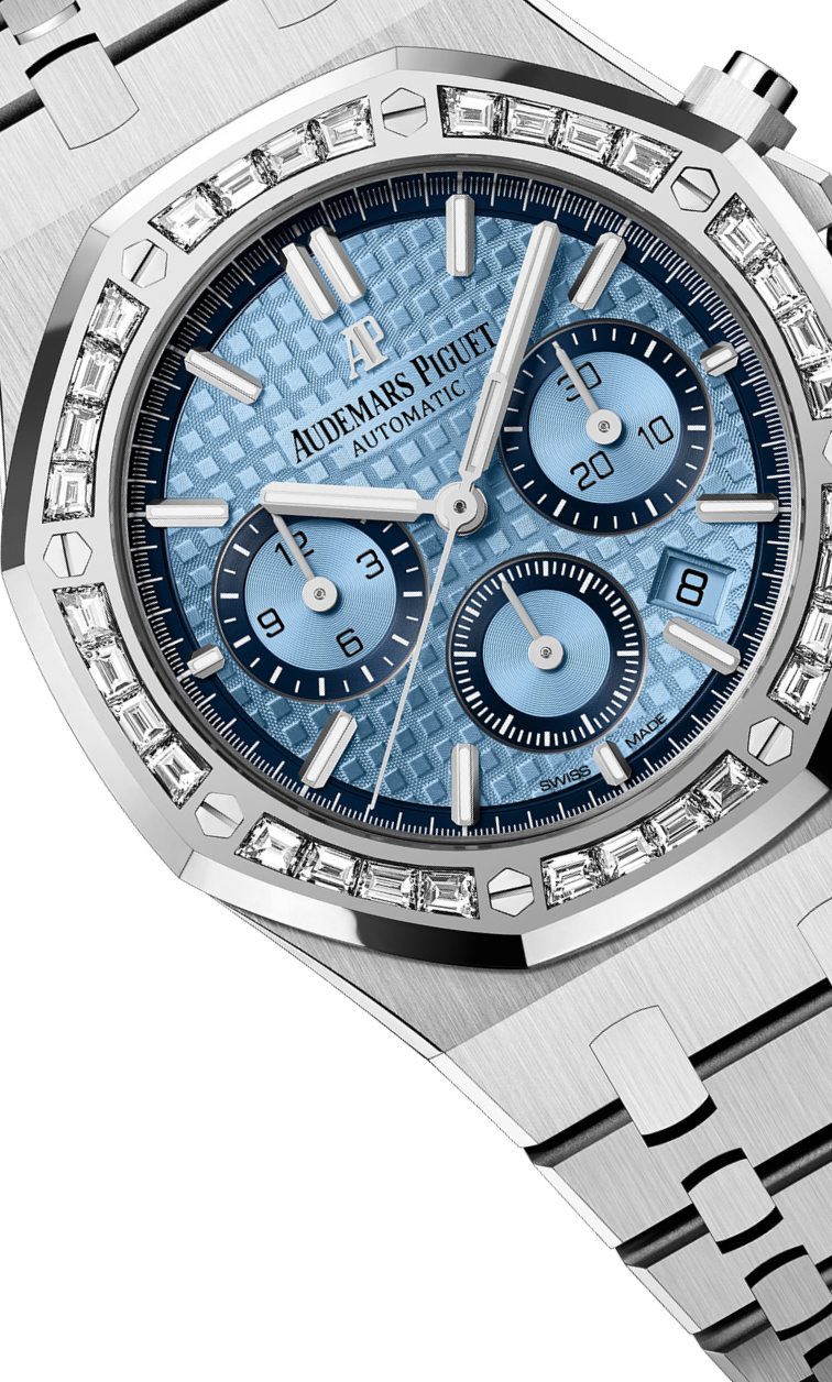 Silver 904L steel light blue dial - Watch - 38mm