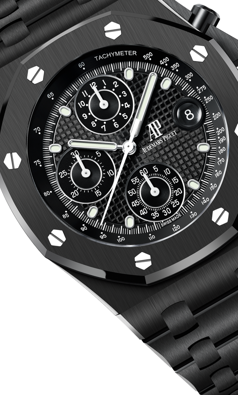 Black strap - Titanium black dial - Watch - 42mm