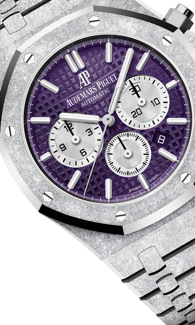 Silver 904L Steel Purple Dial - Automatic Watch - 41mm