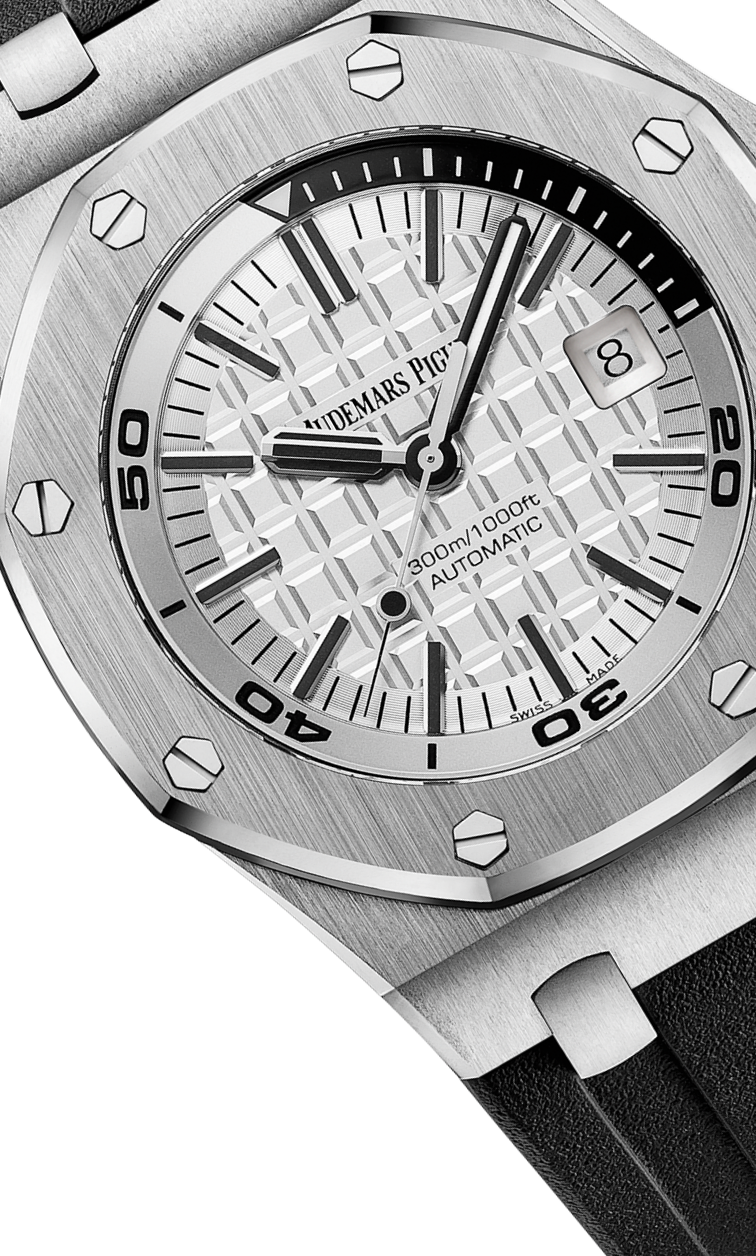 Black strap - Titanium silver dial - Watch - 42mm