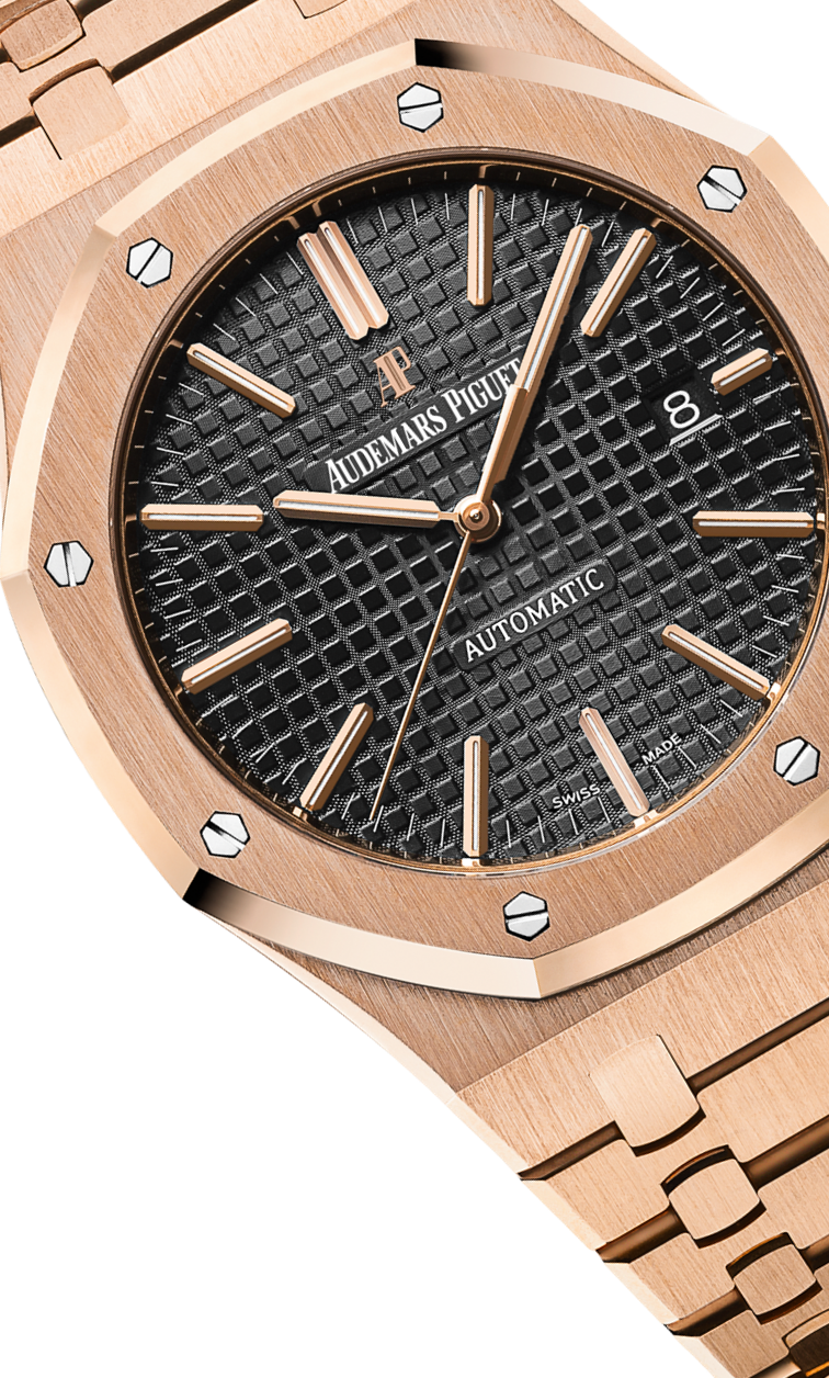 Rose Gold 904L Steel Black - Automatic - 41mm