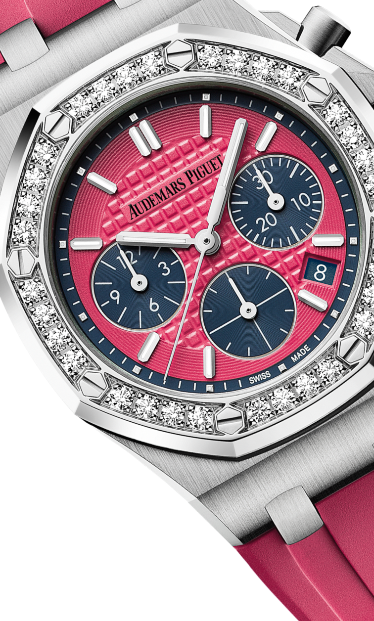 Pink strap - Titanium pink dial - Watch - 37mm
