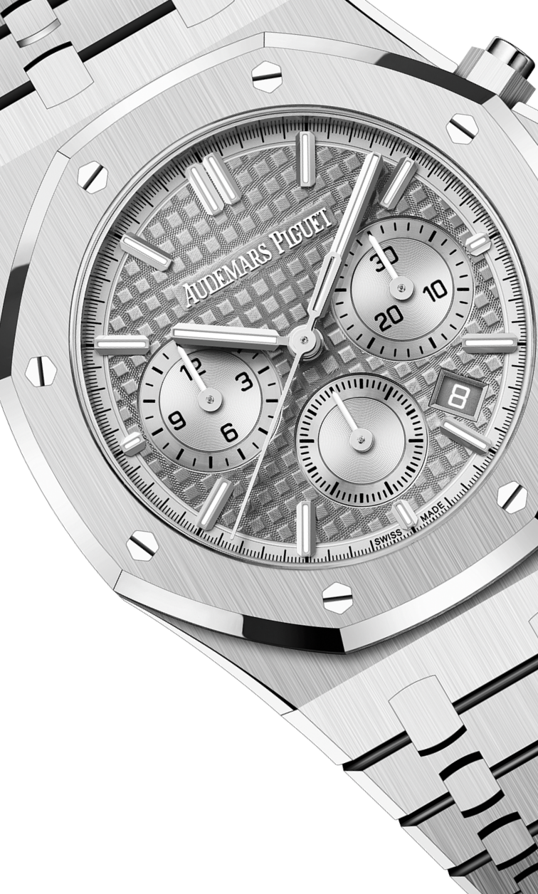 Silver 904L Steel grey dial - Watch - 38mm