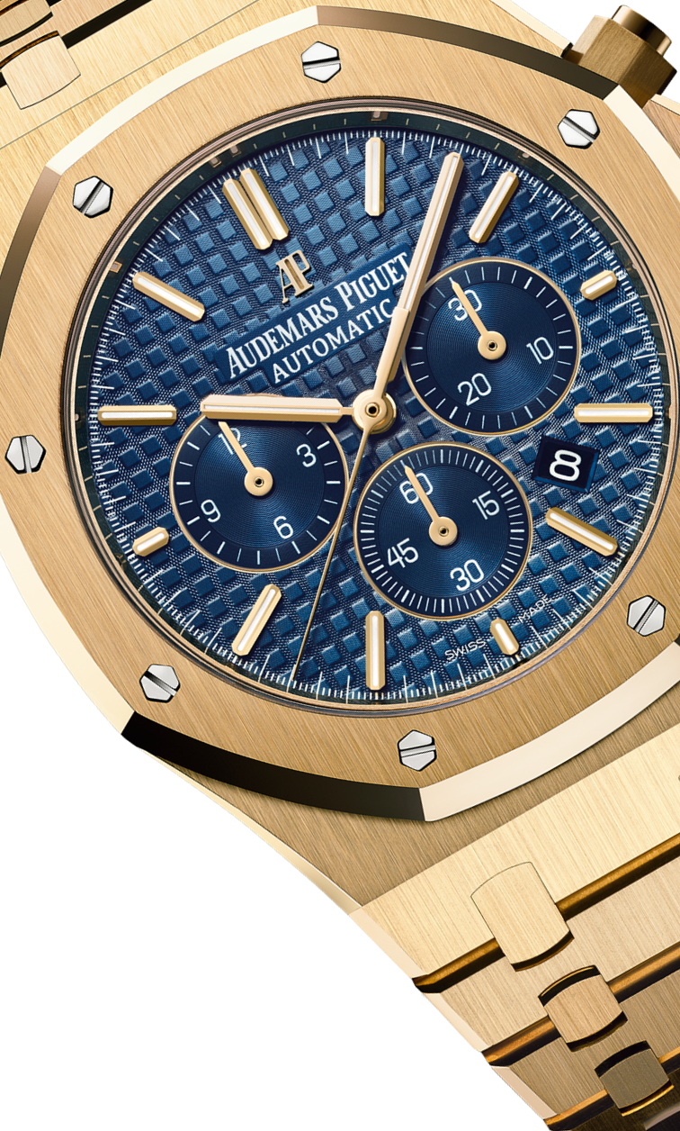 Yellow 904L steel dark blue dial - Watch - 41 mm
