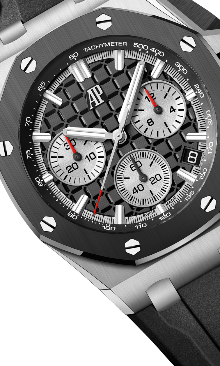 Black strap - Titanium black dial - Watch - 43mm