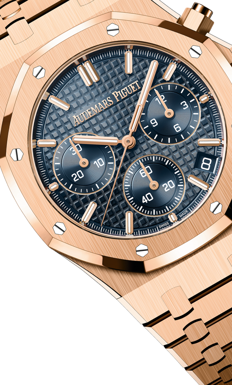Rose gold 904L steel night blue dial-automatic watch-41mm