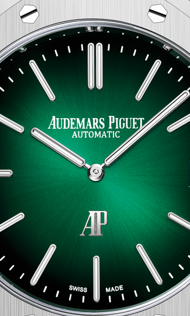 Silver 904L Steel Smoked Green Dial - Watch - 39mm