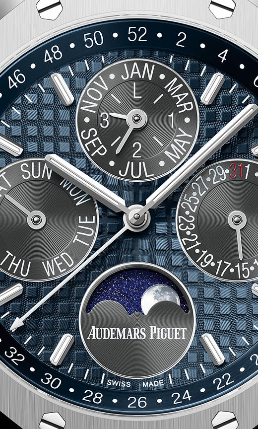 Silver 904L Steel blue dial - Watch - 41 mm