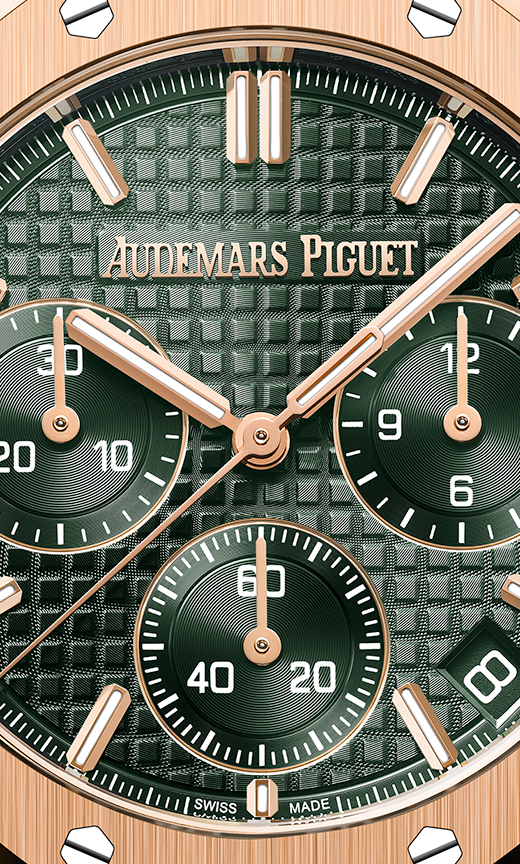 Pink Gold Khaki Green Dial CHRONOGRAPH 41mm