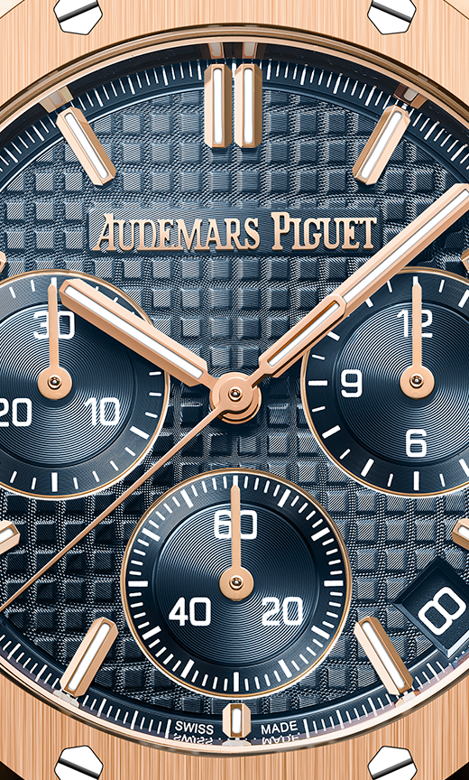 Rose gold 904L steel night blue dial-automatic watch-41mm