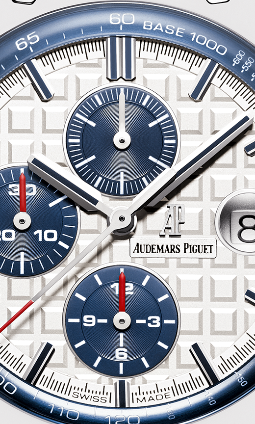 White strap - Titanium white dial - Watch - 44mm