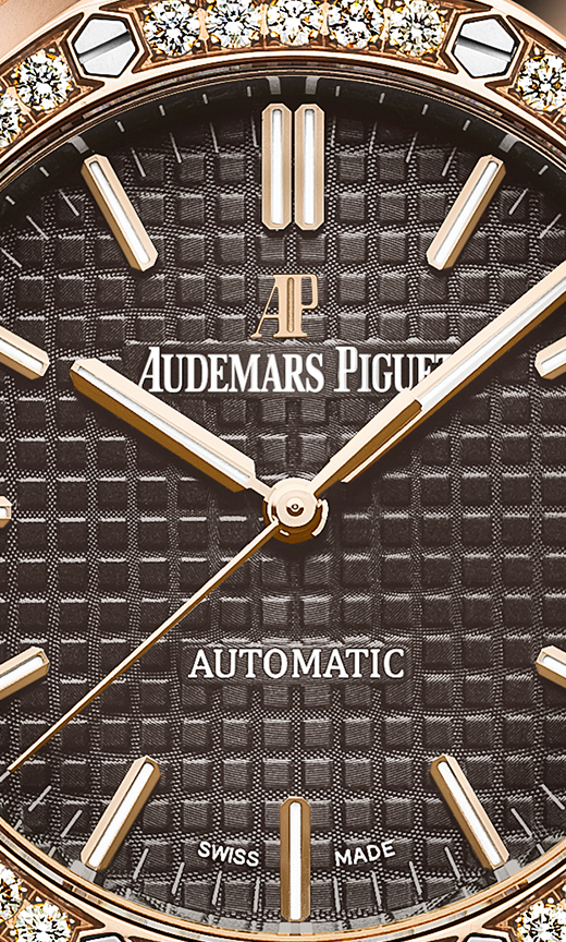 Rose gold 904L steel brown dial - Watch - 37 mm