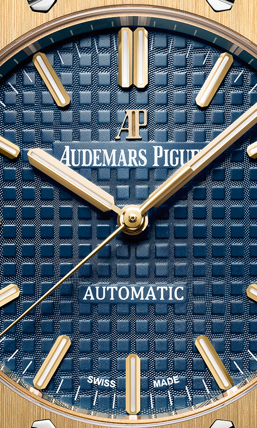 Yellow 904L steel dark blue dial - Watch - 37 mm