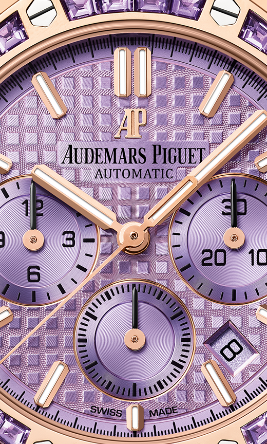 Rose Gold 904L Steel Purple Dial - Watch - 38mm