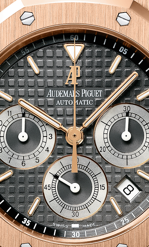 Rose gold 904L steel black dial - Watch - 39 mm