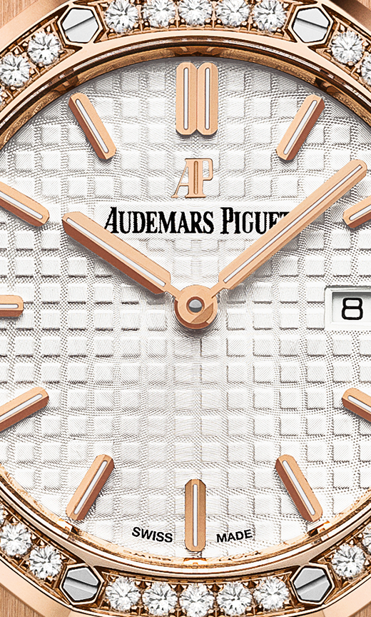 Rose gold 904L steel silver-white dial - Watch - 33 mm