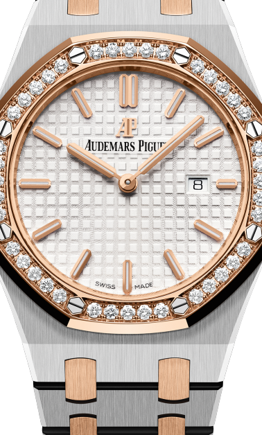 Silver Gold 904L Steel Silver White Dial - Watches - 33mm