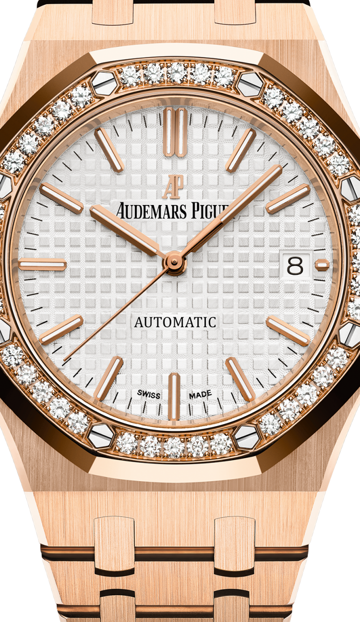 Rose Gold 904L Steel Silver White Dial - Watches - 37mm