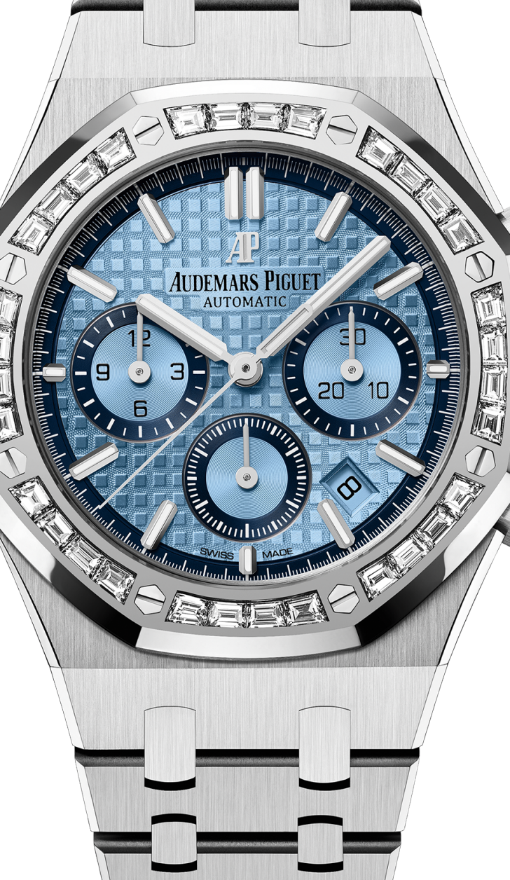 Silver 904L steel light blue dial - Watch - 38mm