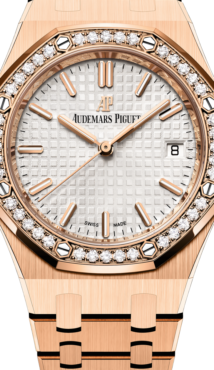 Rose Gold 904L Steel Silver Dial - Watch - 34mm