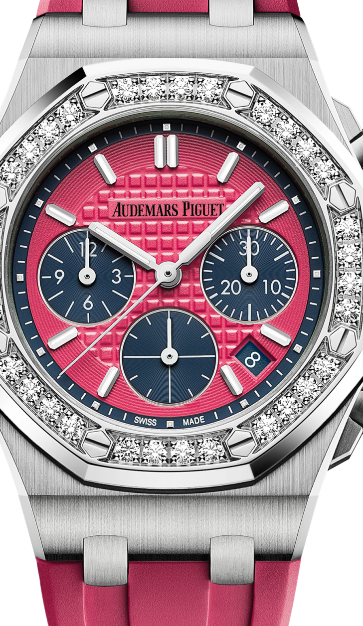 Pink strap - Titanium pink dial - Watch - 37mm