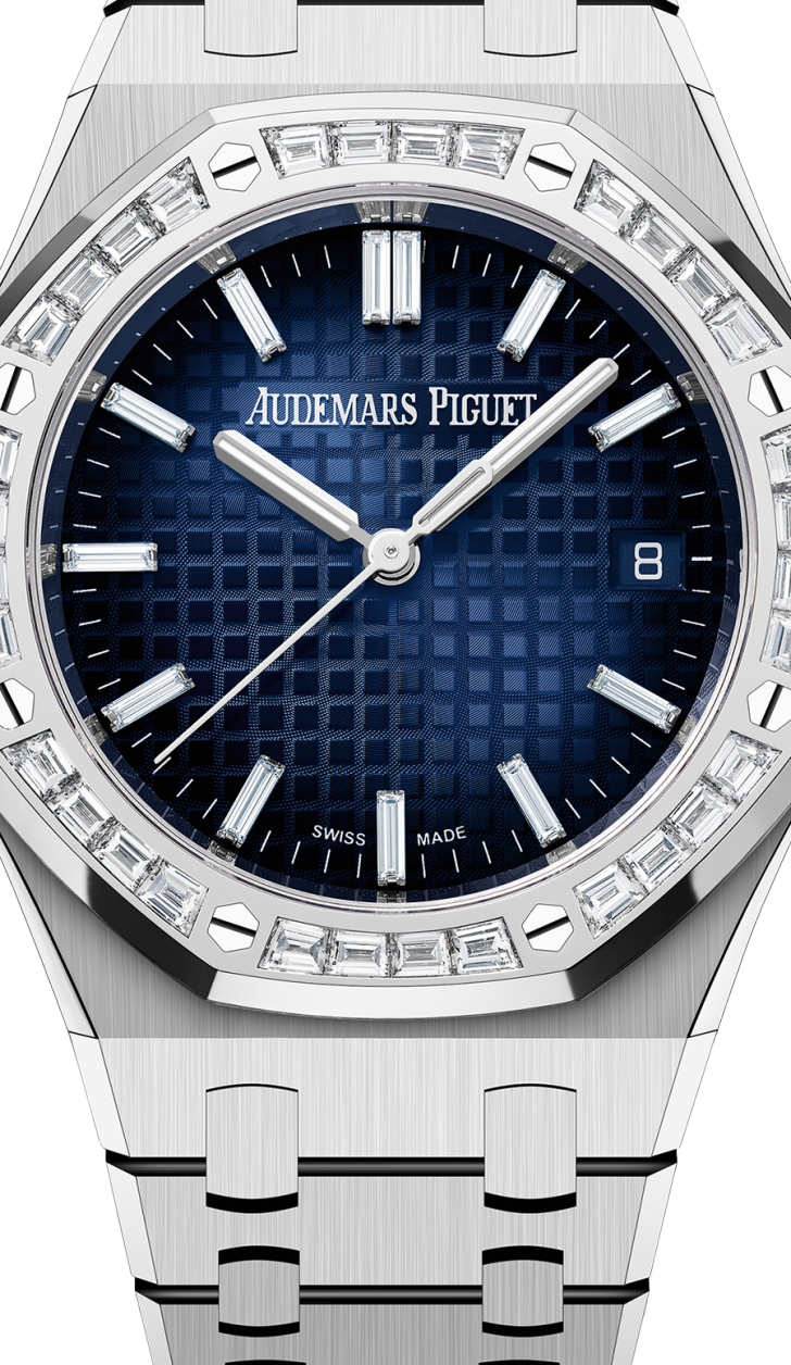 Silver 904L steel Smoked blue dial - Watch - 34mm