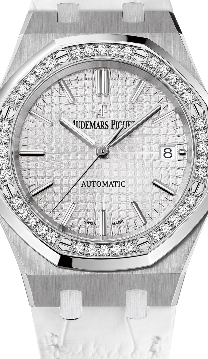White 904L steel silver-white dial - Watch - 37 mm