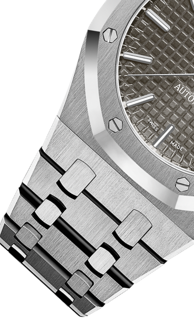 Silver Gold 904L Steel Gray Ruthenium Dial - Watch - 37mm