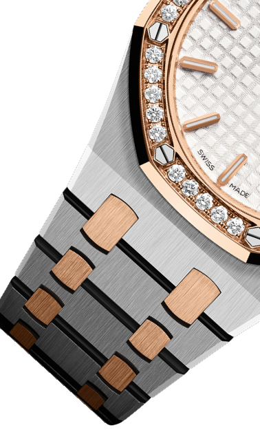 Silver Gold 904L Steel Silver White Dial - Watches - 33mm