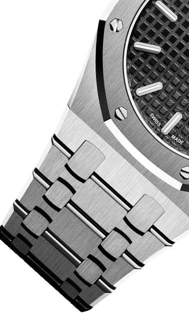 Silver 904L Steel Black Dial - Watch - 33mm