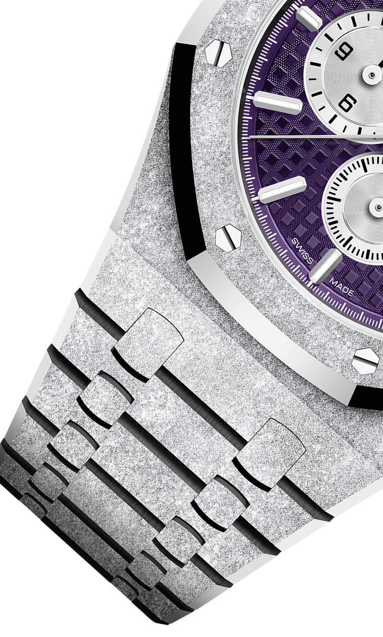 Silver 904L Steel Purple Dial - Automatic Watch - 41mm