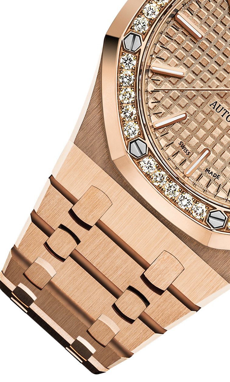 Rose gold 904L steel rose gold dial - Watch - 37 mm