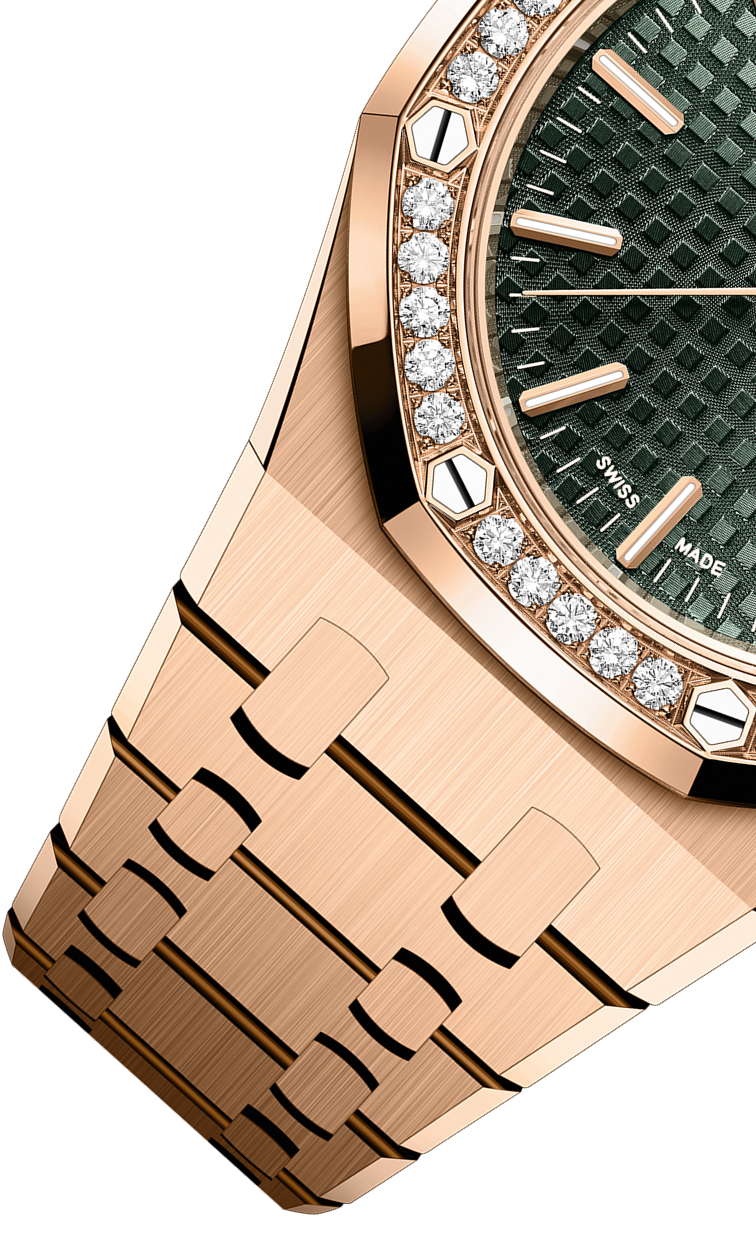 Rose Gold 904L Steel Khaki Green Dial - Watch - 37mm