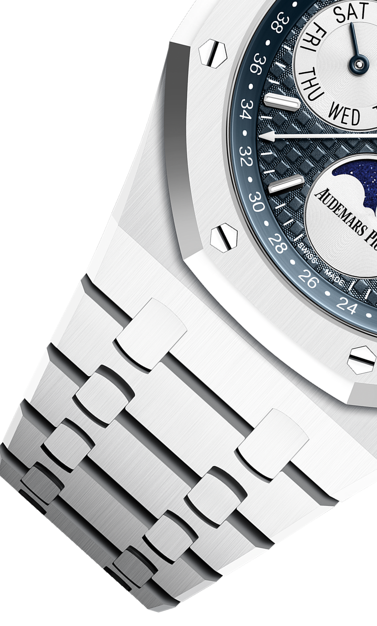 White 904L Steel Blue White Dial - Automatic Watch - 41mm
