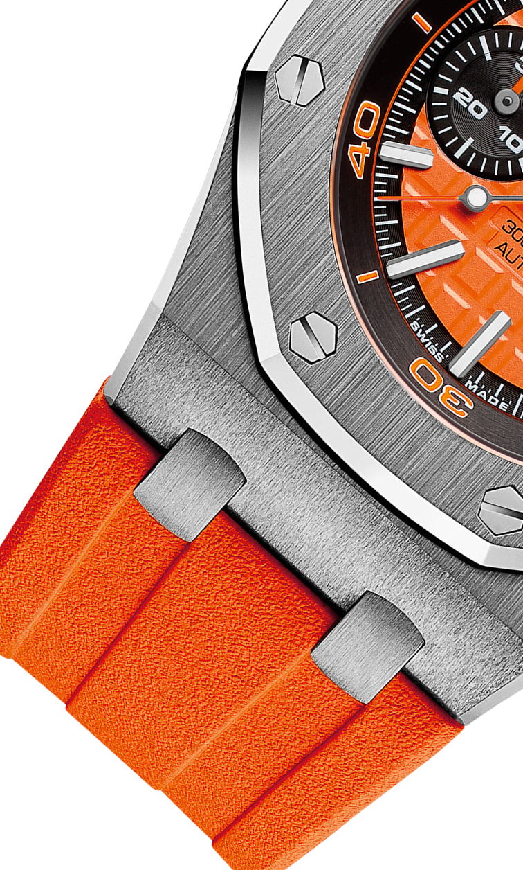 Orange strap - Titanium orange dial - Watch - 42mm