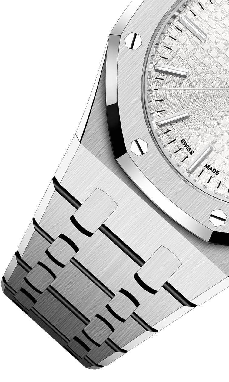 Silver 904L Steel Silver Dial - Watch - 37mm