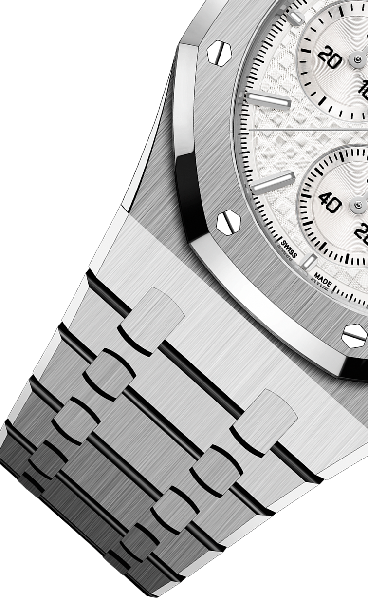 Silver 904L steel silvery white dial - Watch - 41 mm
