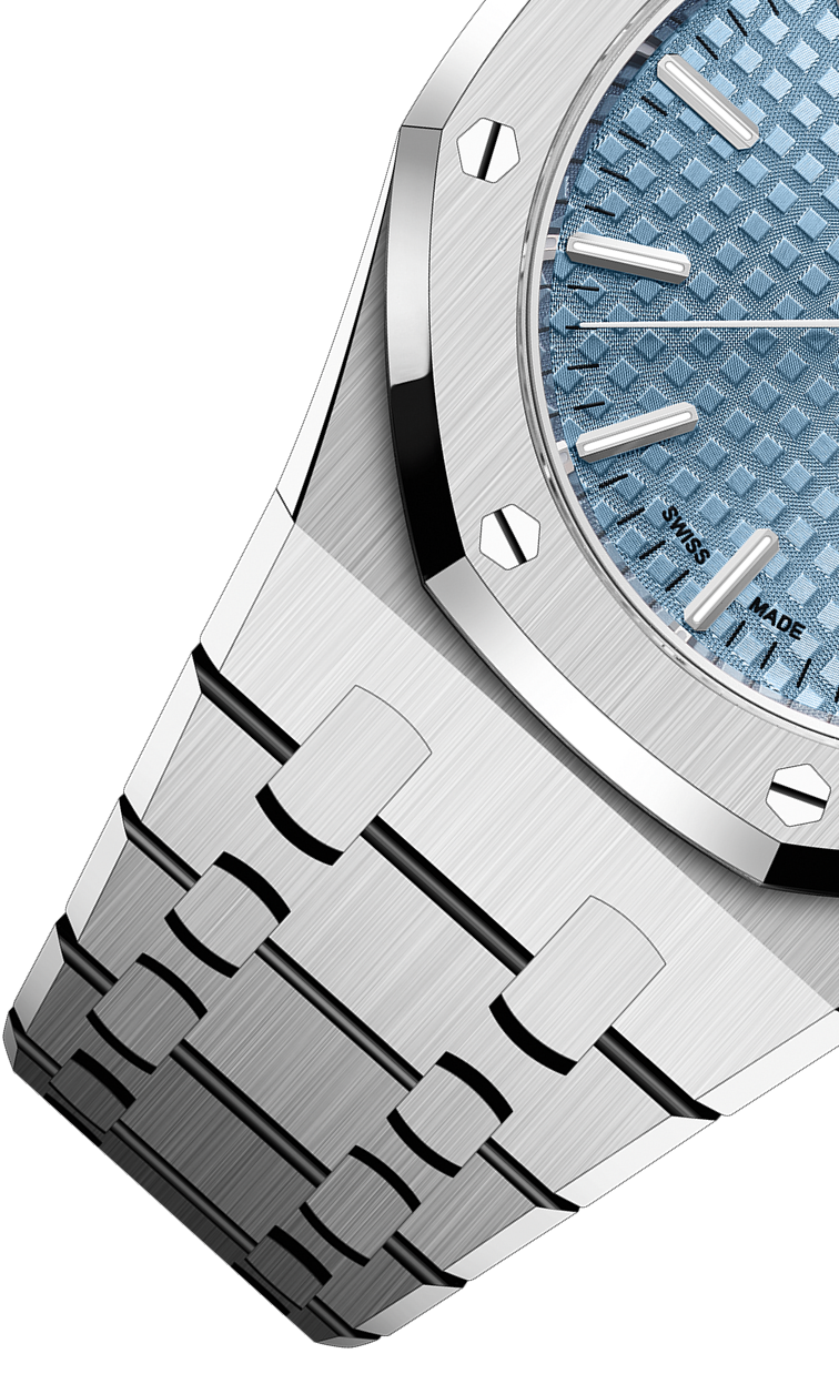Silver 904L Steel Light Blue Dial - Automatic Watch - 37mm