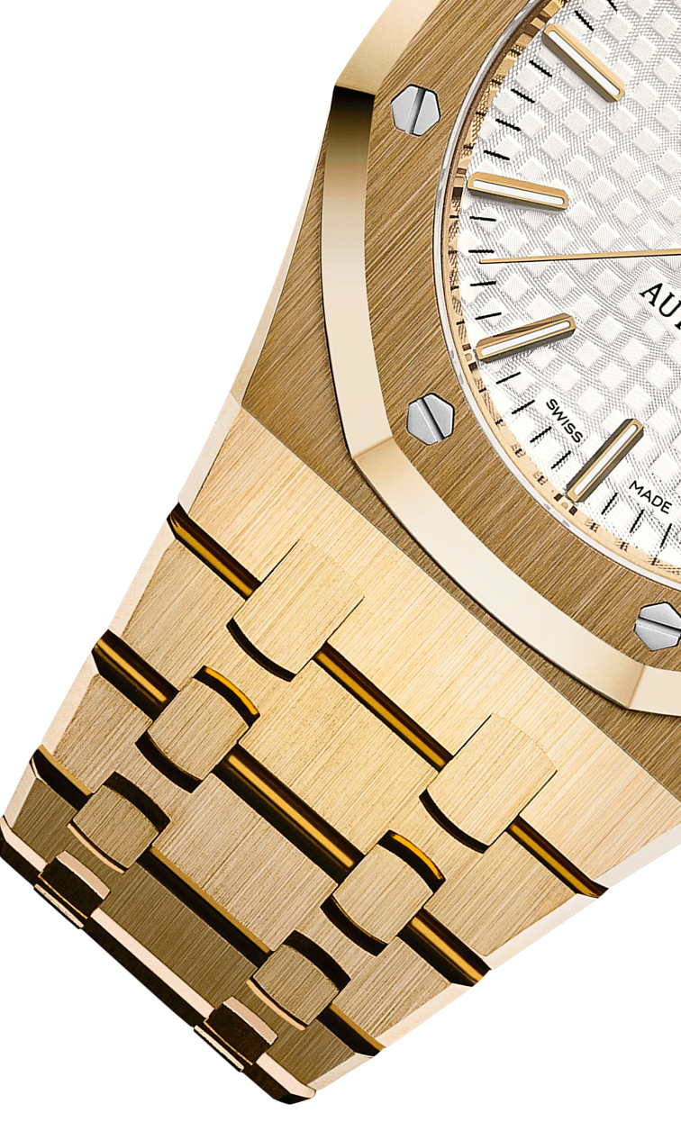 Yellow 904L steel silvery-white dial - Watch - 37 mm