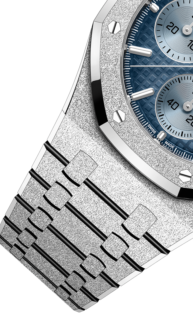 Silver 904L steel Smoked blue dial - Watch - 41mm