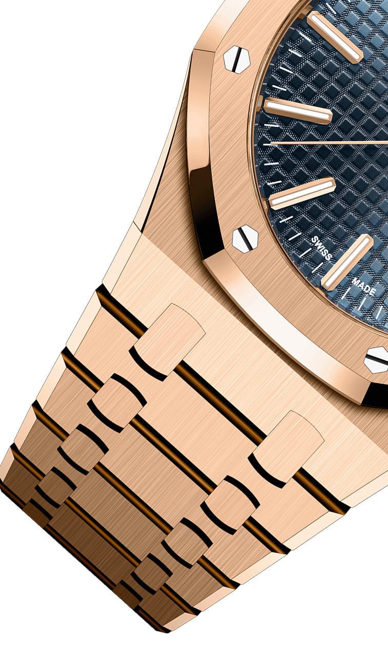 Rose Gold 904L Steel Blue Dial - Automatic - 41mm