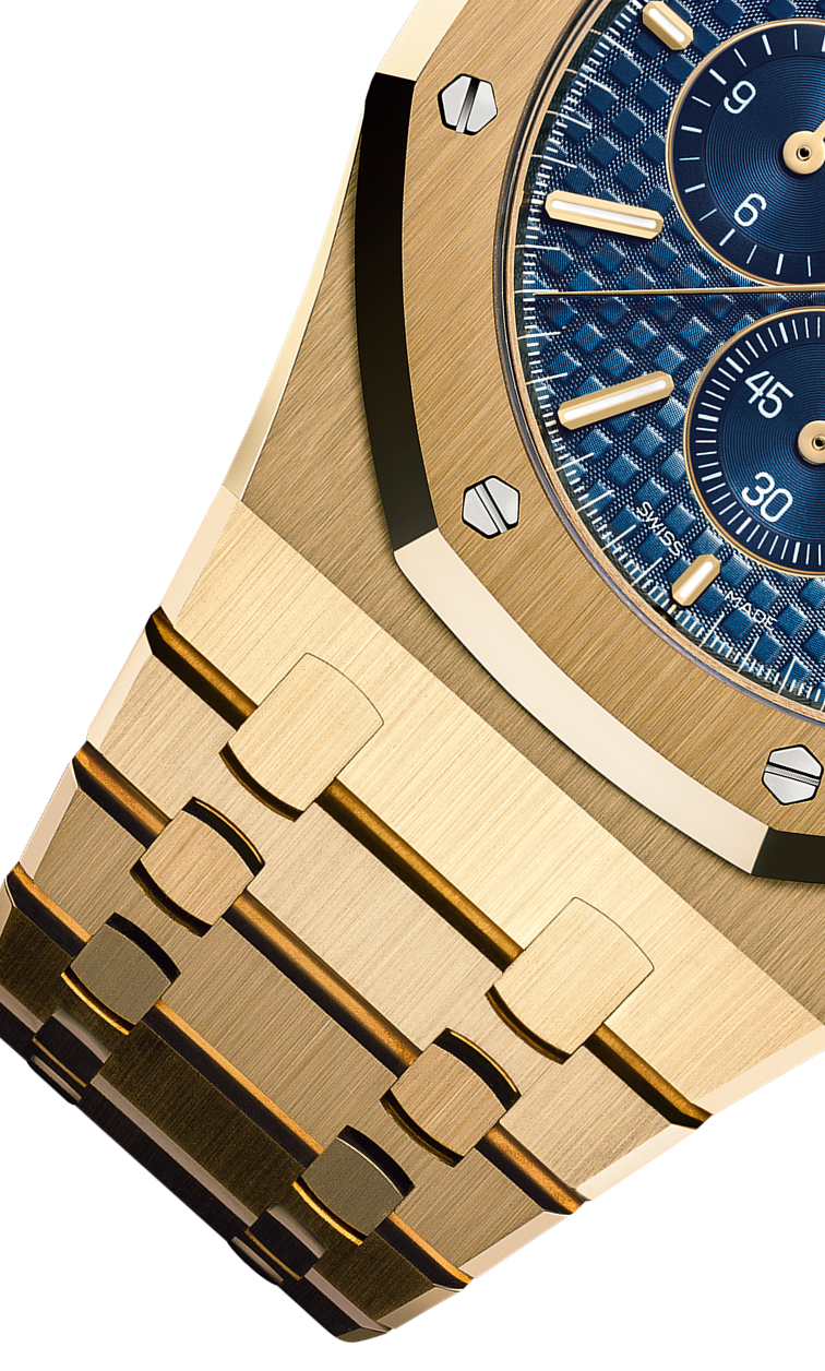 Yellow 904L steel dark blue dial - Watch - 41 mm
