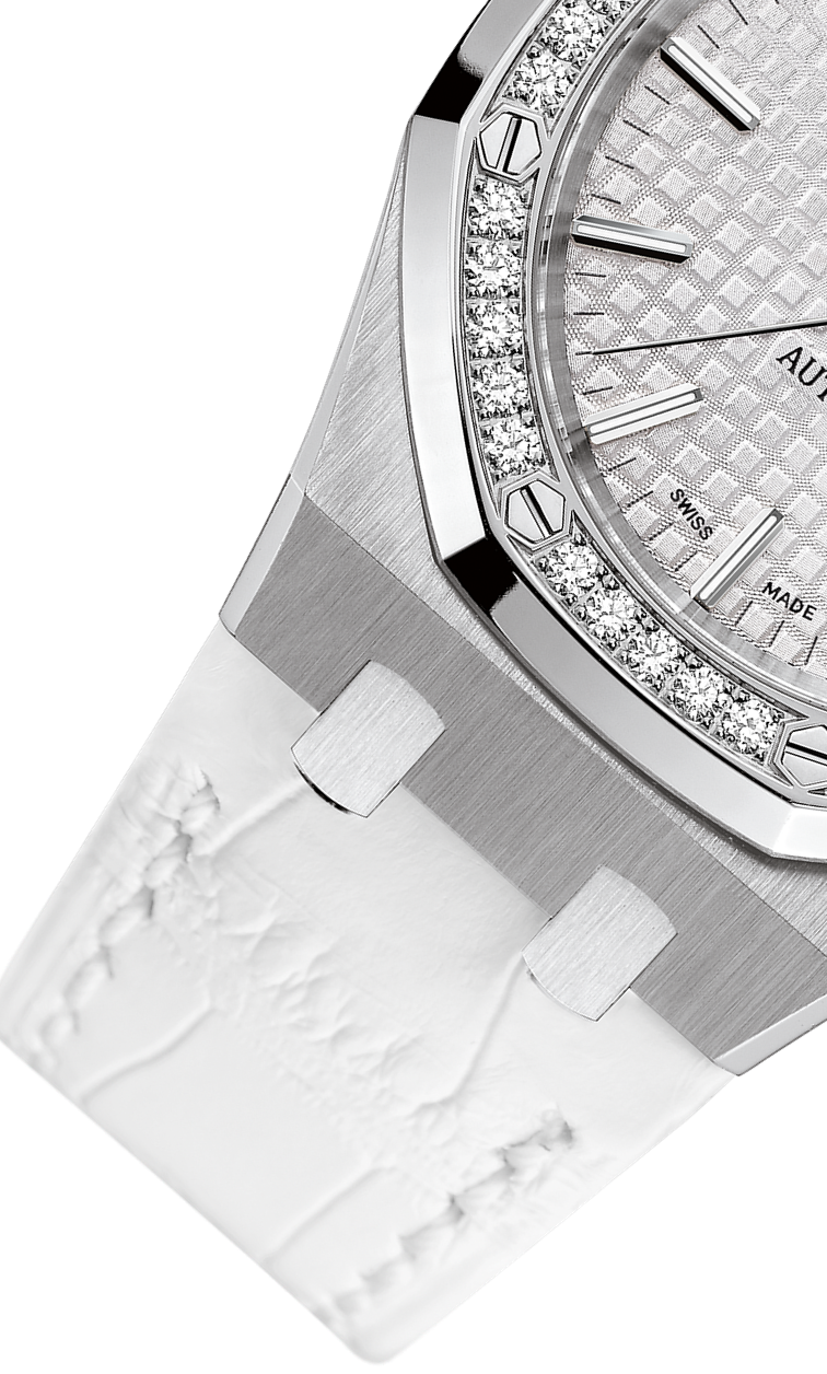 White 904L steel silver-white dial - Watch - 37 mm