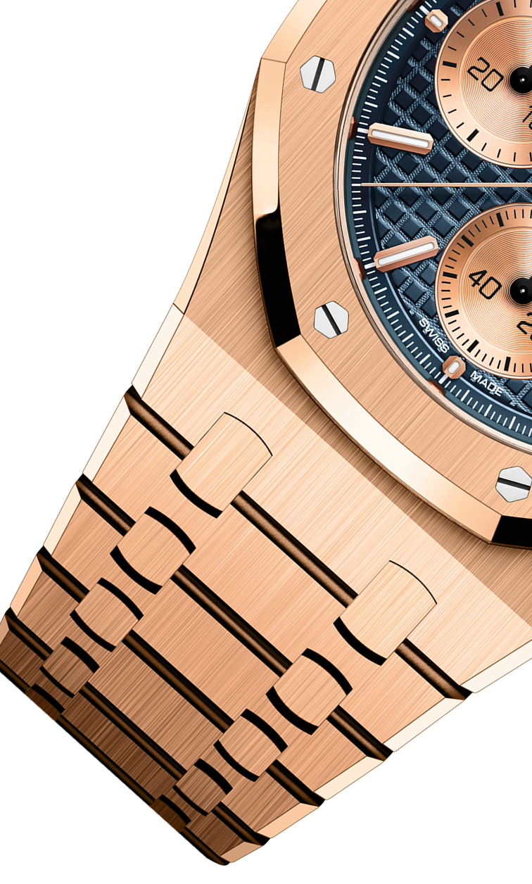 Rose Gold 904L Steel Blue - Automatic - 41mm